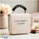Elegante faltbare Kosmetiktasche mit Henkel, creme KS153K Bild 1