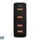 76 031# Väggladdare USB-uttag cx4 pd 100W gan svart bild 2