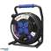 Professionele IP44 kabelhaspel. 4 stopcontacten 2P Z. oliebestendige rubberen kabel. H07RN F 3x2,5 mm?. lengte 40m. unieke CUBE standaard. foto 1