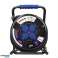 Professionele IP44 kabelhaspel. 4 stopcontacten 2P Z. oliebestendige rubberen kabel. H07RN F 3x2,5 mm?. lengte 40m. unieke CUBE standaard. foto 2