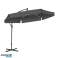 Sonnenschirm mit SOLAR LED-Beleuchtung, Arm und Rüsche, graphit 3,5 m. OGP11SZ Bild 1