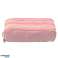School Pencil Case Two Compartments Front Pocket Pink 23x9 cm image 2