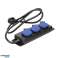 OR AE 13158/3M Splash-proof IP44 workshop extension cable. 3 2P sockets with IP44. rubber hose. H05RR F 3x1.5mm?. length 3m image 1