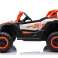 OP BATTERIJEN WERKENDE BUGGY AUTO UTV NEL 901 ORANJE 4x4 foto 5