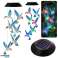 Solar Garden Lights LED Hummingbird Bells Blue 70cm image 1