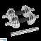 Cast iron chrome dumbbells adjustable in a case with a bar. set 15kg REBEL ACTIVE image 1