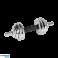 Cast iron chrome dumbbells adjustable in a case with a bar. set 15kg REBEL ACTIVE image 3