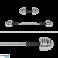 Cast iron chrome dumbbells adjustable in a case with a bar. set 15kg REBEL ACTIVE image 4