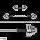 Cast iron chrome dumbbells adjustable in a case with a bar. set 30kg REBEL ACTIVE image 4