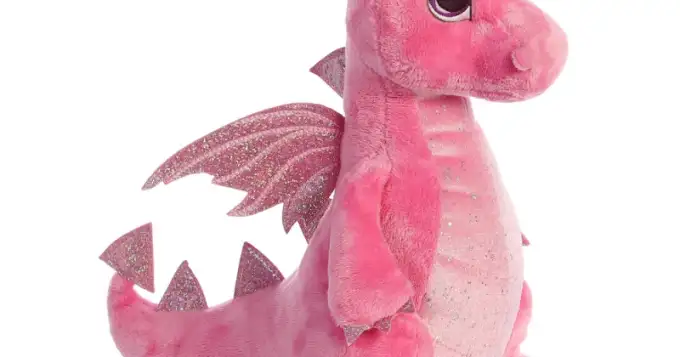 pink dragon plush toy