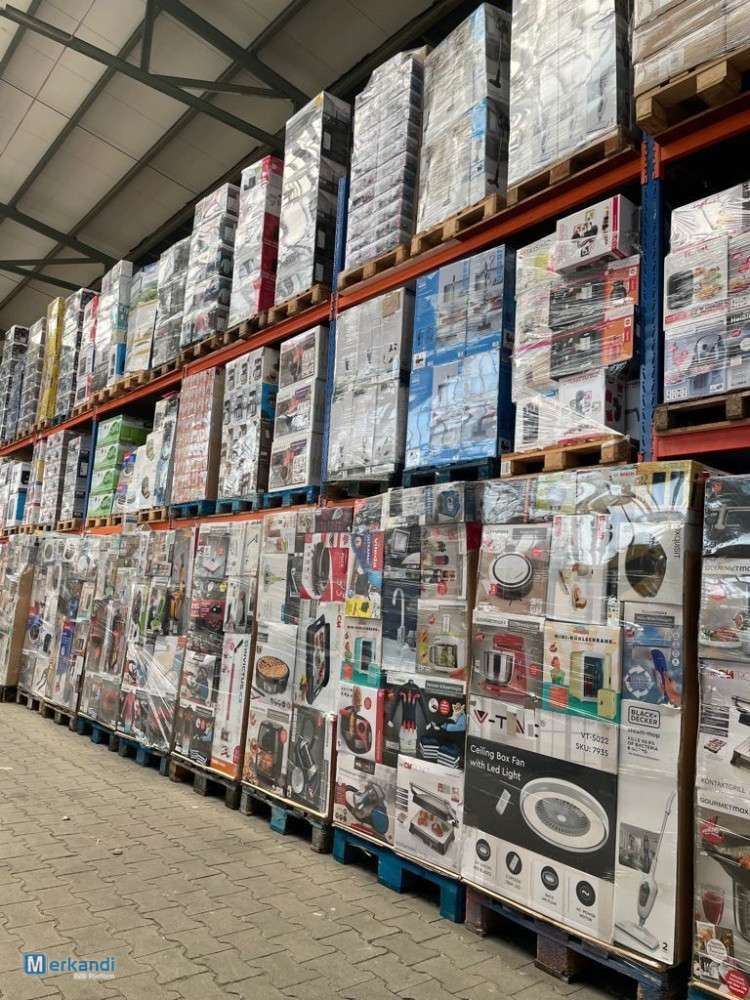 Mix Paletten, Haushaltsware, A+B Ware, XXL Paletten, Ware für Export