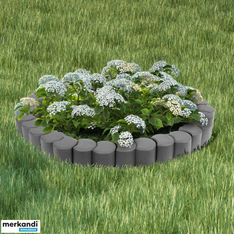Garden palisade graphite lawn edging border set 32el. 4 1m Poland