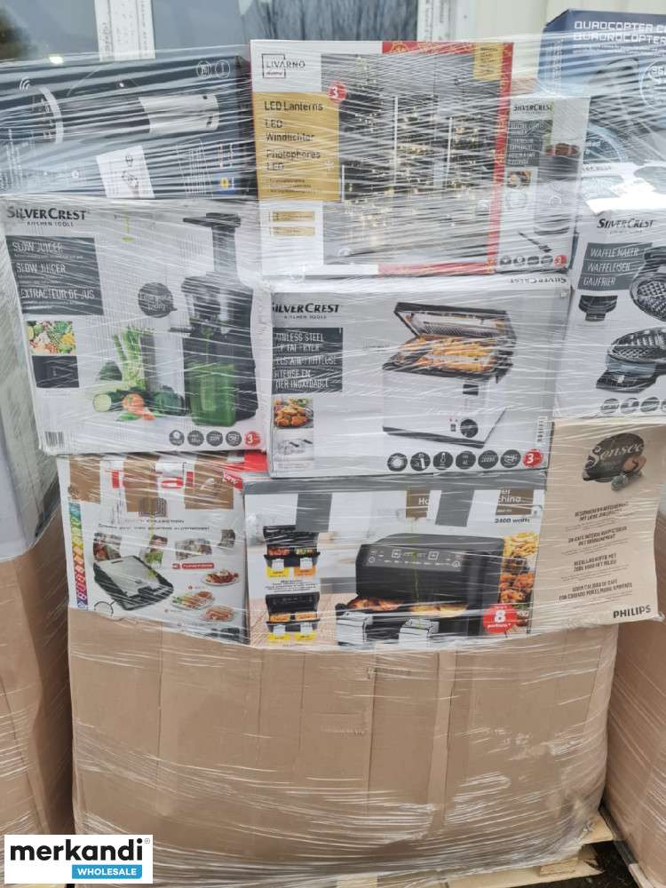 LKWLadung Lidl Retouren von SilverCrest, Parkside & More, 815 Teile