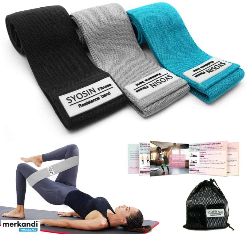 Resistance Bands, Non-Slip Exercise Loop Bands for Hips and Glutes 3  Resistance Levels for Butt, Legs and Whole Body Work Out, Durable Strong  Fitness - Italy, New - The wholesale platform