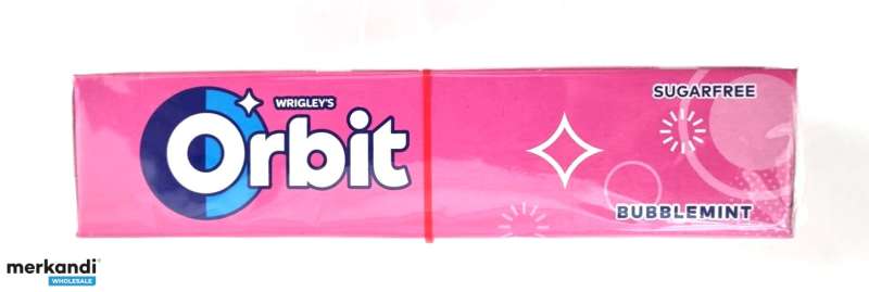 ORBIT Bubblemint 14g Number of pieces 10 SUGAR-FREE CHEWING GUM WITH ...