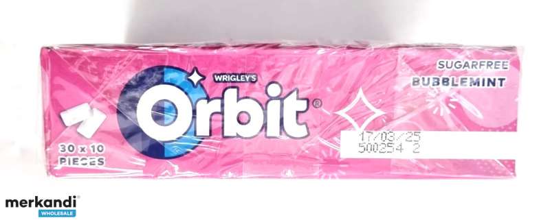 ORBIT Bubblemint 14g Number of pieces 10 SUGAR-FREE CHEWING GUM WITH ...