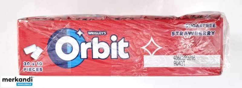 ORBIT Strawberry Number of pieces 10 SUGAR-FREE CHEWING GUM WITH ...